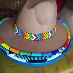 Maasai beaded tourist hat