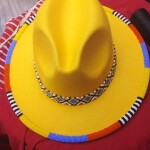 Maasai beaded tourist hat