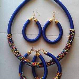 Maasai necklaces with earings