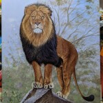 Lion (Simba) painting