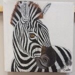 Zebra painting